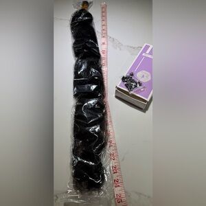 💯% 26” HUMAN HAIR, Afro Kinky Curly Extensions for Braiding, Black